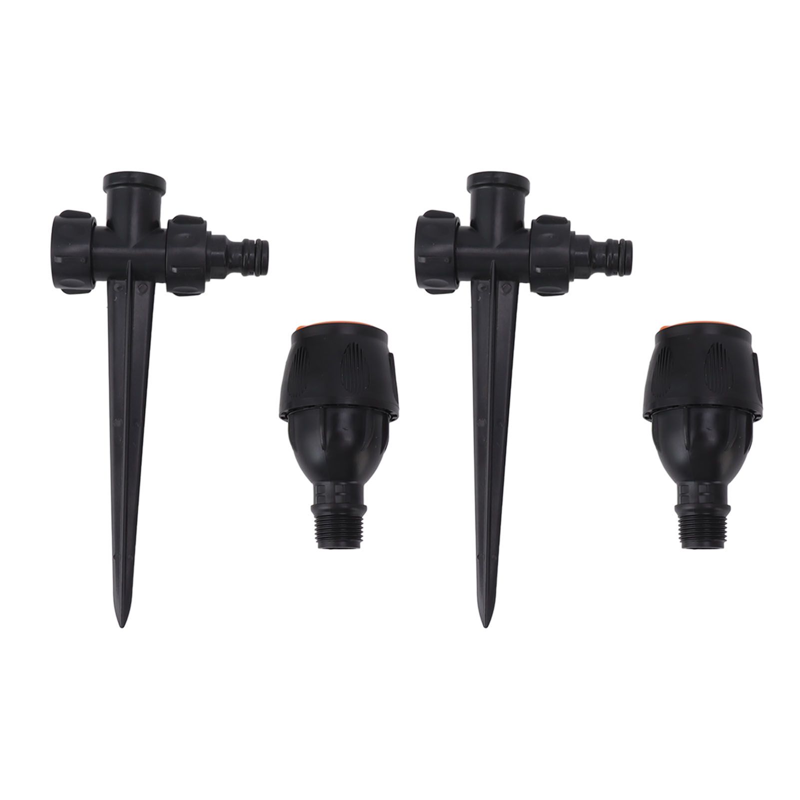 2pcs Garden Sprinklers Plastic 360 Degree Rotating Irrigation Sprinkler Large Area Coverage Sprinkler for Garden Yard Lawn — image 2