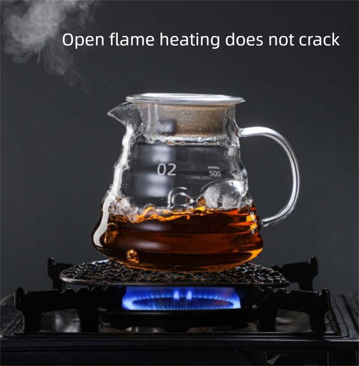 360ml Borosilicate Glass Coffee Server - Heat Resistant "Cloud" Pour Over Carafe with Lid - Drip Coffee Sharing Pot for Home Baristas (1-2 Cups) โ image 3