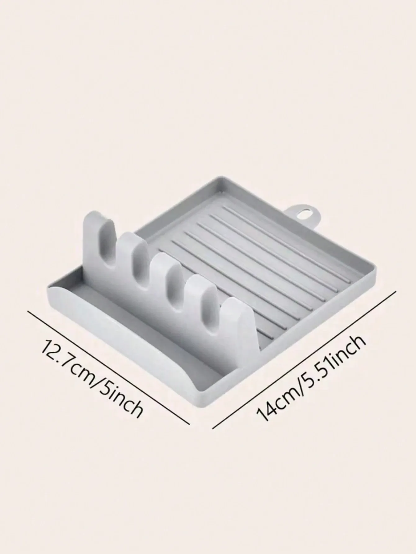 1pc Multifunctional Silicone Pot Lid Holder Serving As Spoon Rest Utensil Rack Pot Lid Rack Spatula Holder Kitchen Organizer — image 2