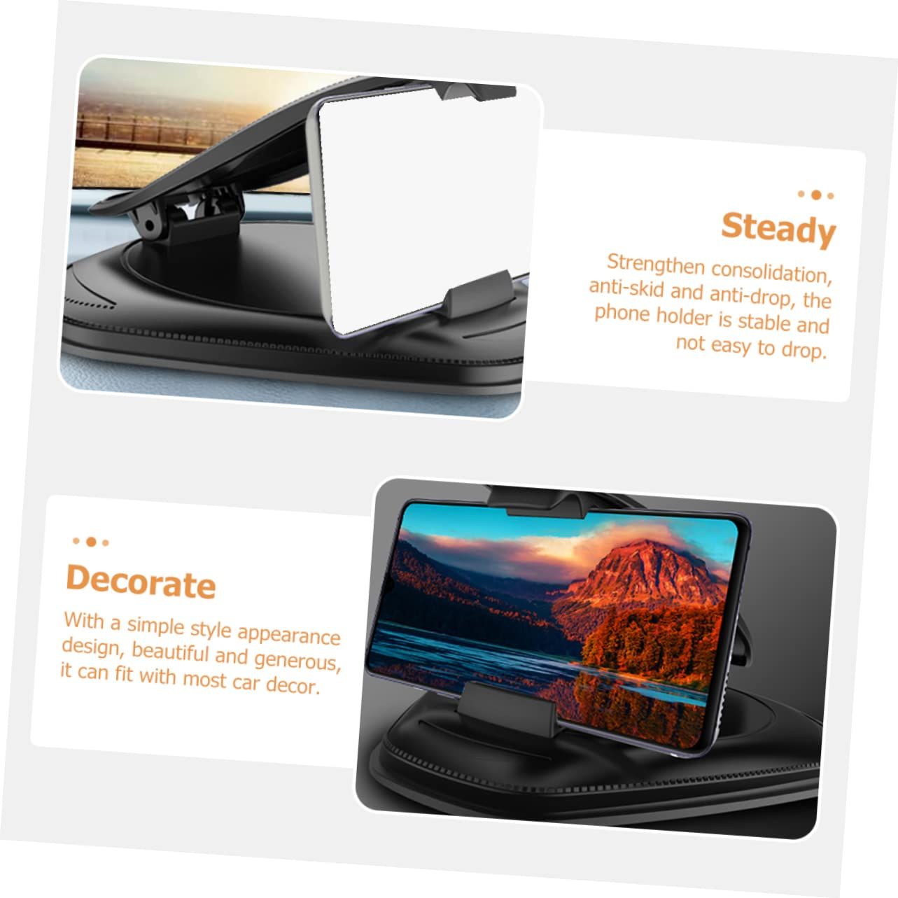 Car Phone Holder Phone Navigation Holder Car Accessory Vehicle Phone Holder Car Phone Mount Phone Bracket Mobile Phone Stand โ image 5