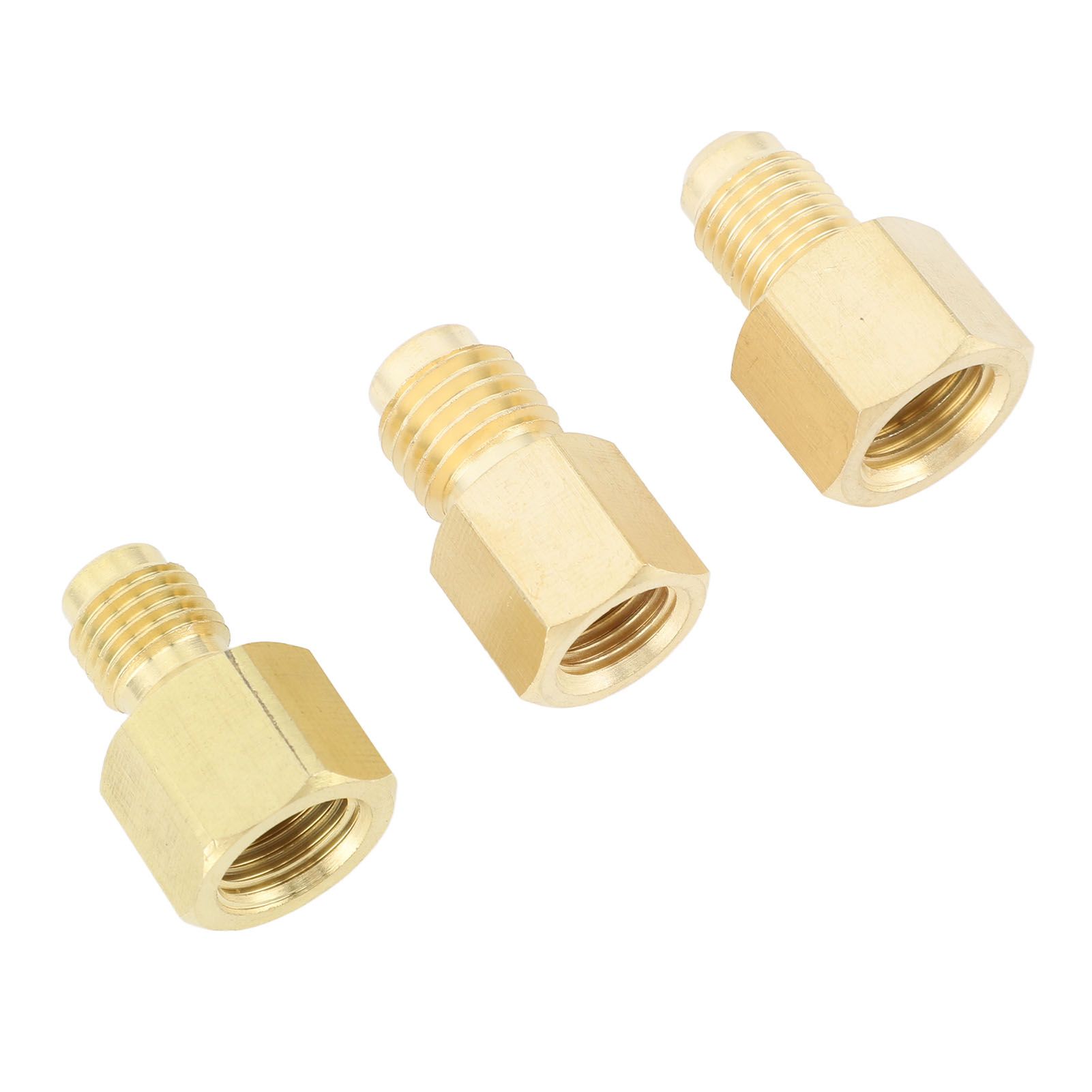 3pcs Air Conditioner Brass Adapter Durable Vacuum Adapter Portable Charging Vacuum Port Adapter for Home Appliances — image 5