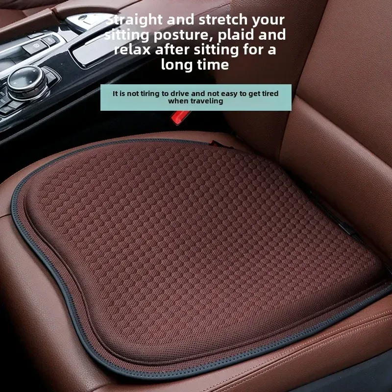 Gray Universal Honeycomb Gel Seat Cushion - Breathable Cooling Pad for Car & Office - Ergonomic Pressure Relief & Non-Slip Design for Long Sitting โ image 6