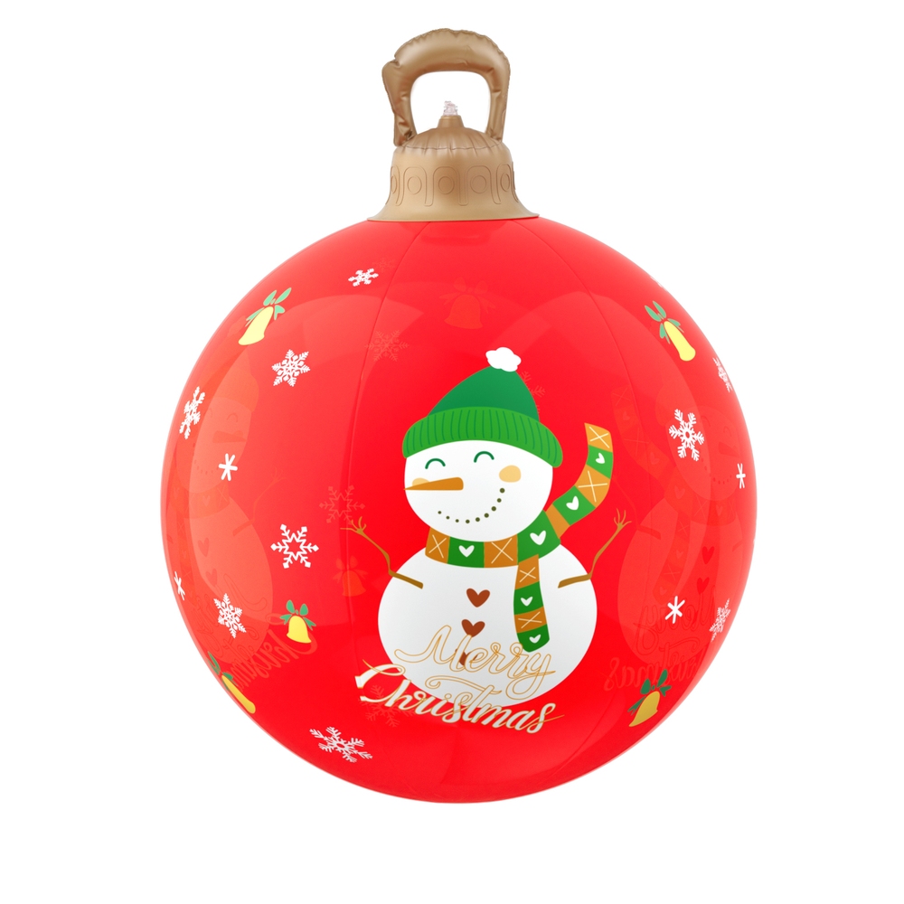 Jingle Jollys Christmas Inflatable Ball 60cm Illuminated Led Snowman Xmas Decor — image 3
