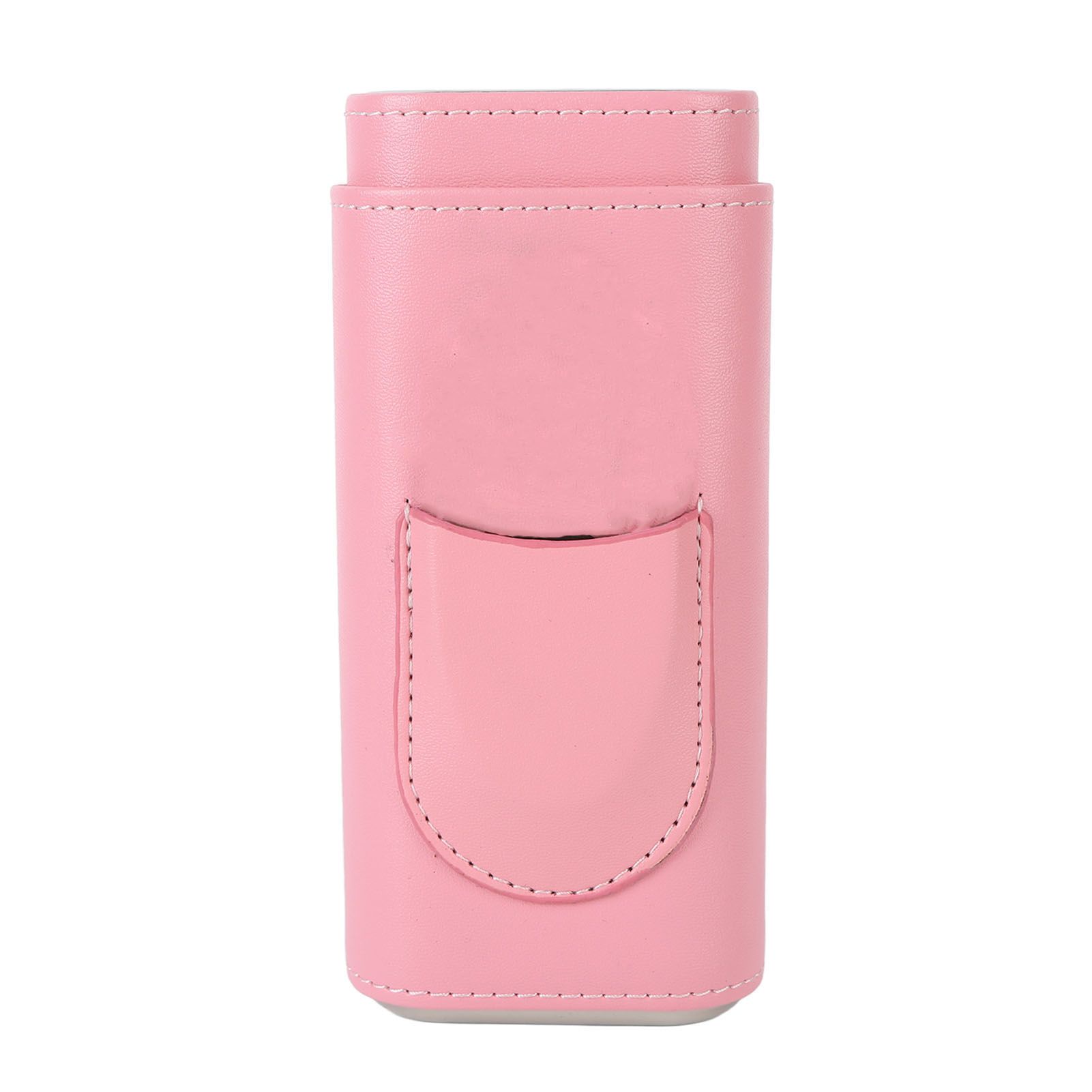 3 Fingers Cigar Case Fashion Elegant Faux Leather Ligthweight Portable Cigar Humidor Box for Travel Daily Pink โ image 5