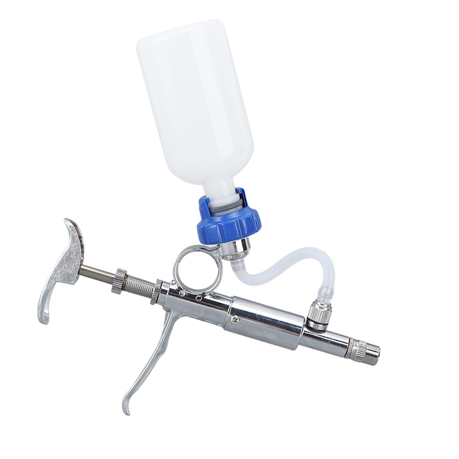 Adjustable Continuous Injection Syringe Stainless Steel Plastic Animal Syringe 5ml Detachable Animal Syringe for Home Farm โ image 3