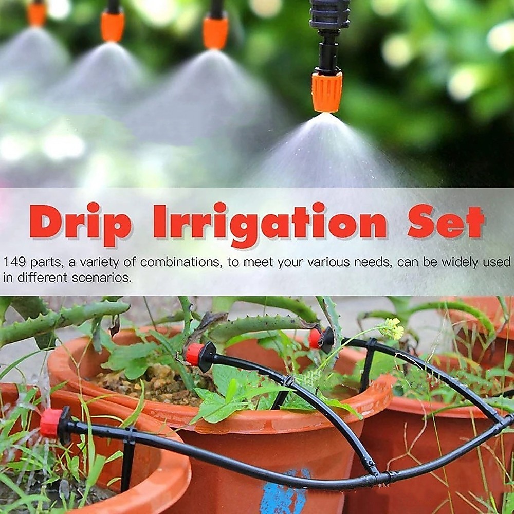 Drip Irrigation System Plant Self Garden Watering Hose Spray Kit โ image 4