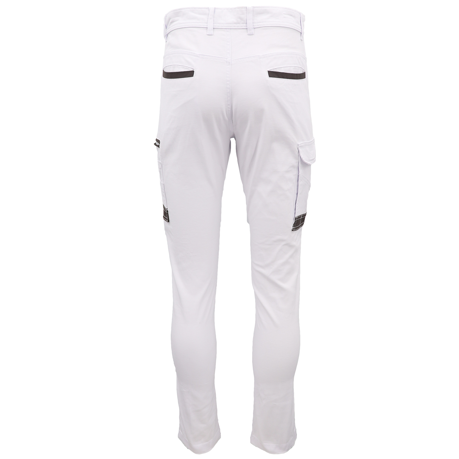 Men's Cotton Drill Cargo Work Pants UPF 50+ 13 Pockets Tradies Workwear Trousers, White, 38 โ image 3