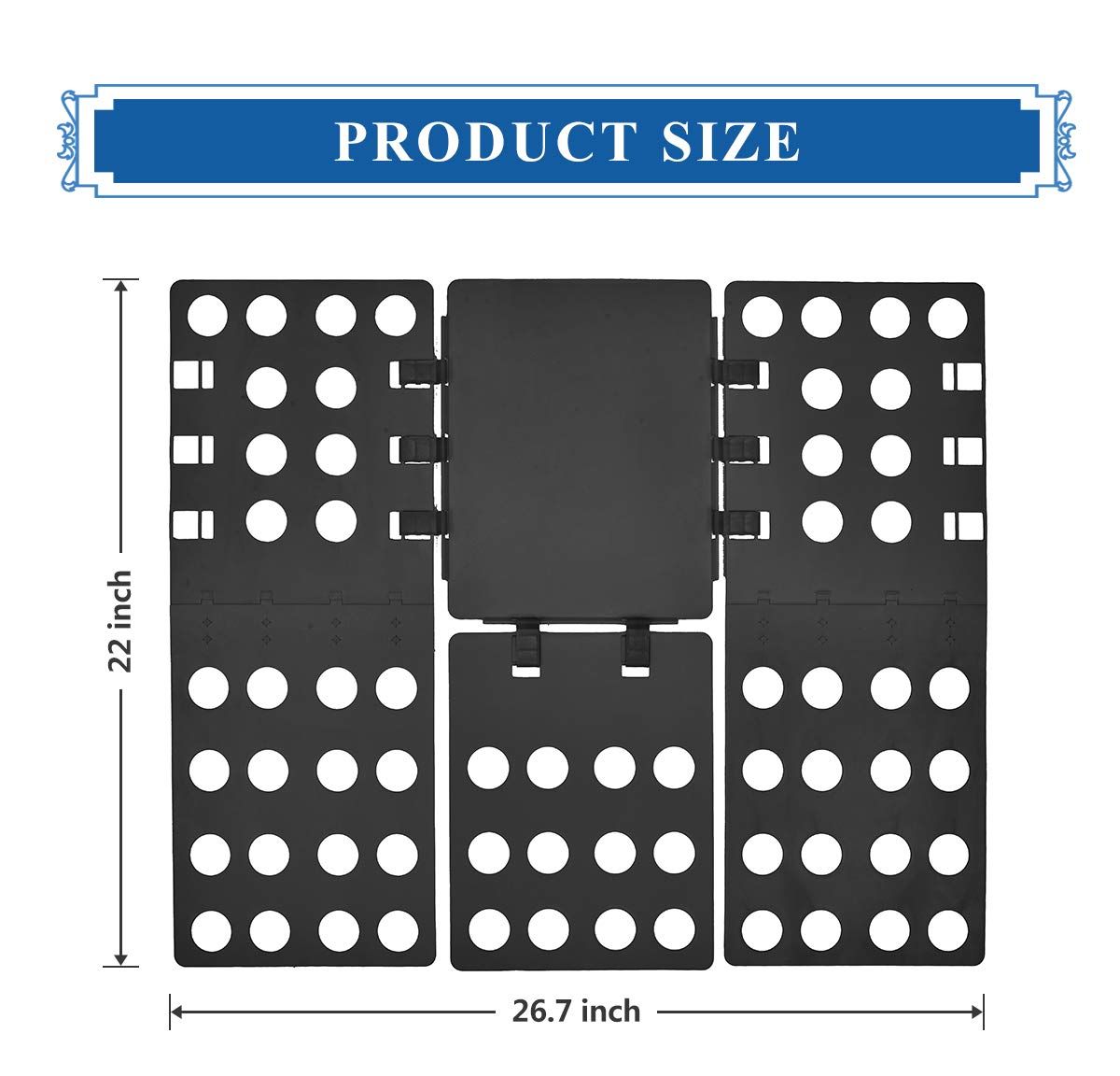 Shirt Folder Clothes Folding Board Shirt Folding Board t Shirts Clothes Durable Plastic Laundry folders — image 5