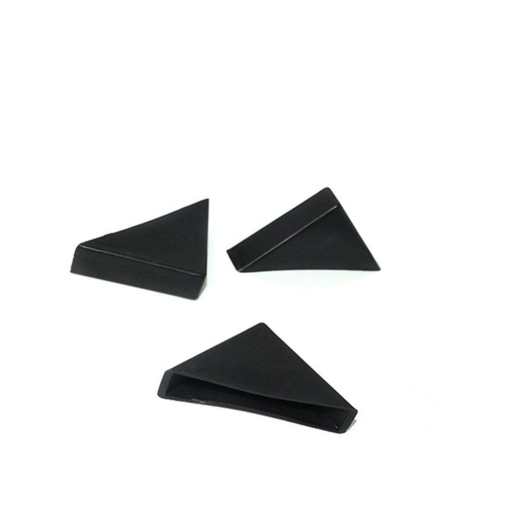 8 Pieces Black Triangle Shape Plastic Glass Corner Guards Covers Protectors well made and durable — image 5