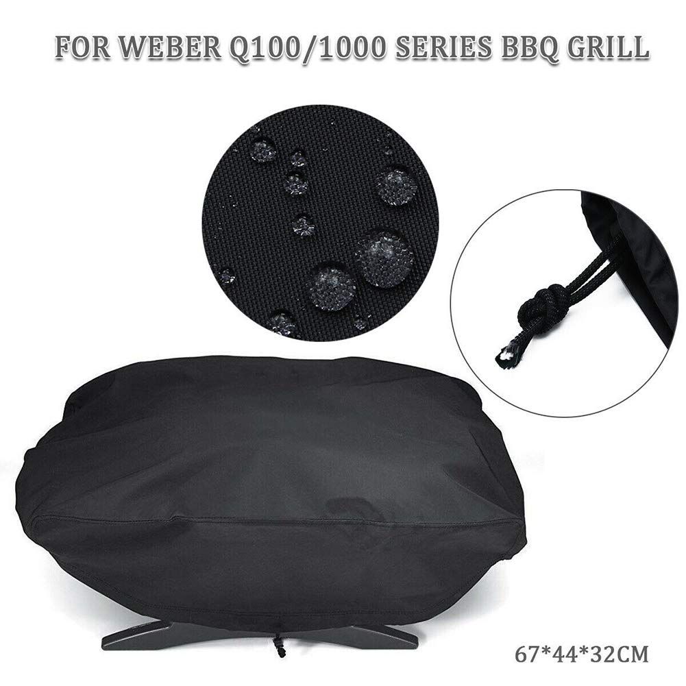 Grill Cover Garden Waterproof Anti Dust Protective Outdoor Windproof Accessories BBQ Stove Shield UV Resistant Polyester Portable — image 4