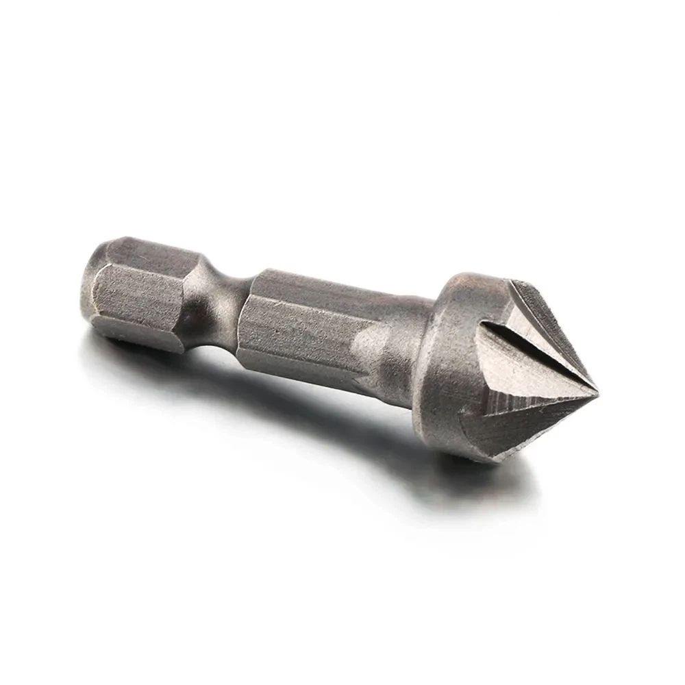 Six blade chamfering tool, hexagonal handle chamfering knife, woodworking specific hole opener, quick guide chamfering knife — image 2