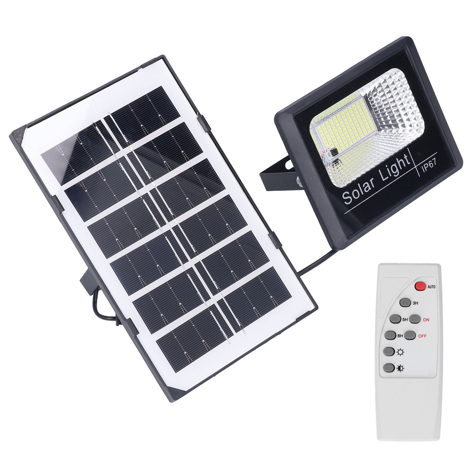 100LED Outdoor Solar Flood Light IP67 Waterproof Solar Wall Lamp Remote Control Street Lamp for Garden 40W โ image 4