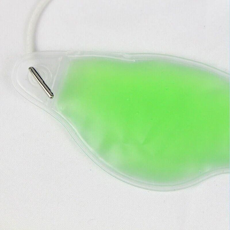 Green Relaxing Gel Eye Mask Cold Pack Warm Hot Heat Ice Cool Pad Puffiness Headache - 2PCS — image 4