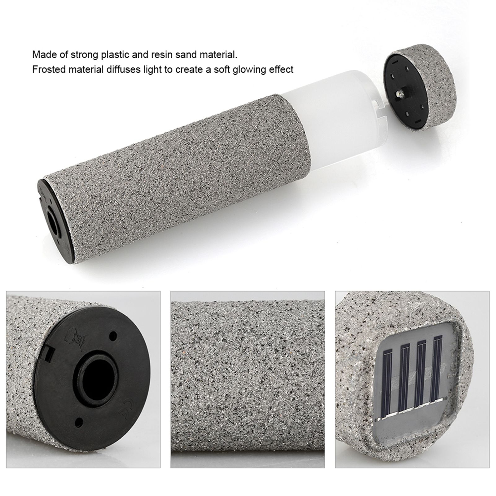 Ideal Waterproof Solar Power LED Light for Garden Path Courtyard Stone Lamp — image 6