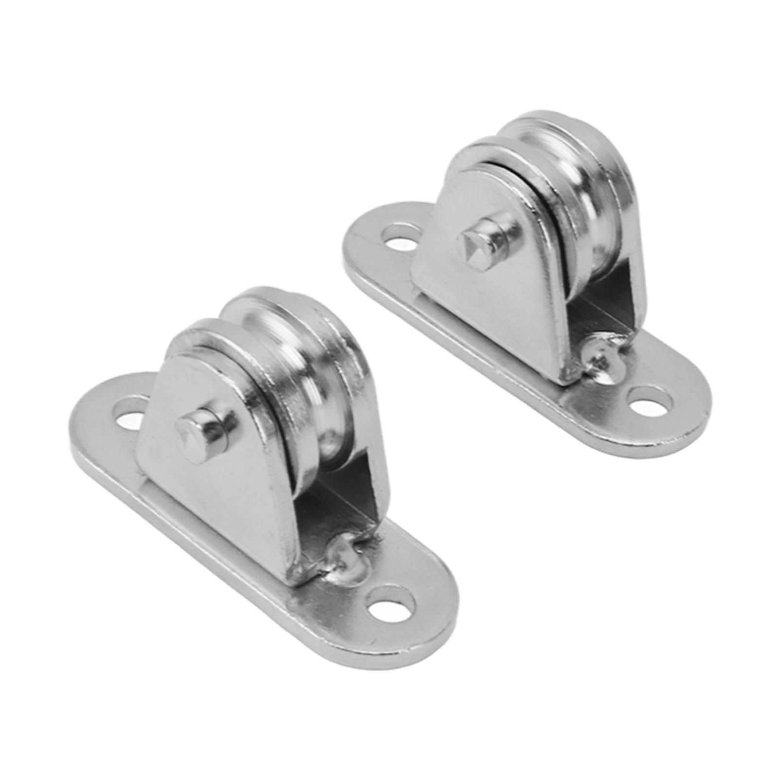 Small Pulley Block Stainless Steel Silent Pulley Roller Wall Mounted Fixed Pulley for DIY Equipment Wire Rope Rail Sliding Gate 2PCS โ image 5
