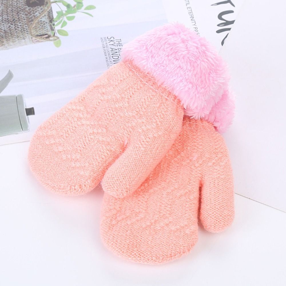 More velvet gloves for children, lovely thick full-finger gloves, gloves for babies and toddlers — image 4