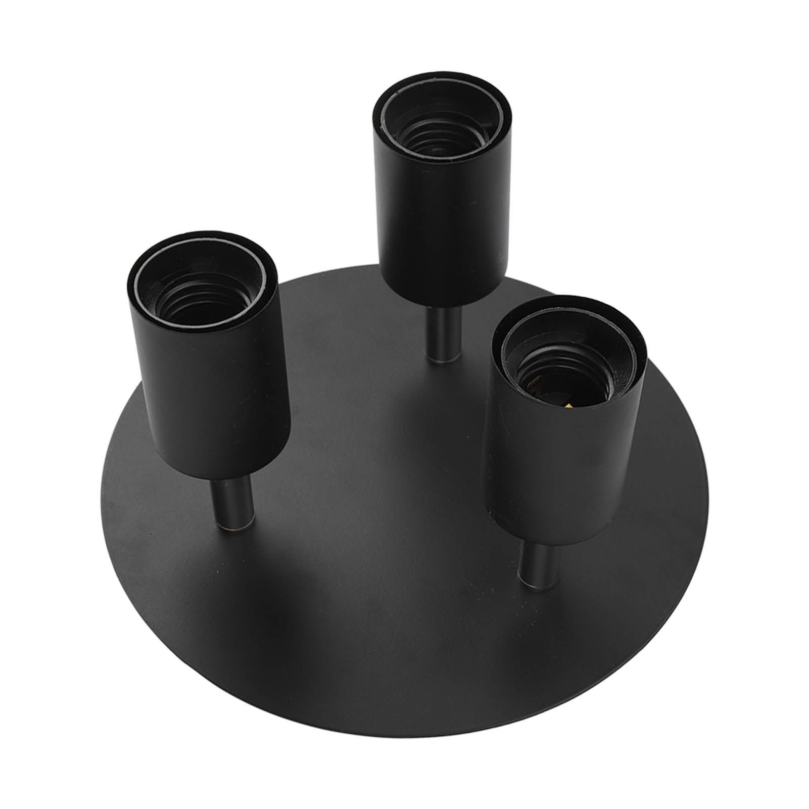 Ceiling Spotlight Holder 3 Head Rotating Lamp Base Ceiling Lamp Holder E27 Track Light Holder for Kitchen Bedroom 85โ265V โ image 2