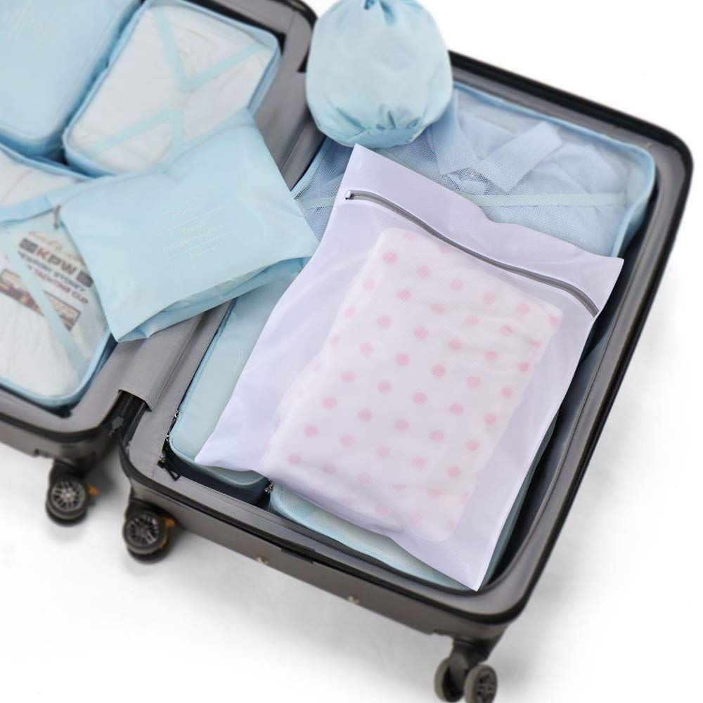 3 Packs Laundry Bags, Fine Mesh Bags with Premium Zipper, Travel Storage Organize Bag, Clothing Washing Bags — image 5