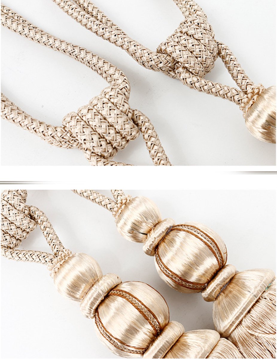 2 Pieces - Curtain Tassels - Curtain Ties - Curtain Tassel - Curtain Accessories - Curtain Holder - Curtain Tie Rope - Window Decoration Accessories - Curtain โ image 3