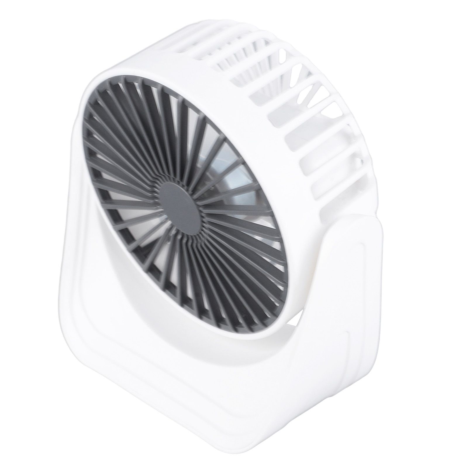 Desktop Mini Fan 1200mAh USB Rechargeable White 3 Speed 360 Degree Rotation Small Table Fan for Travel Camping Home โ image 6