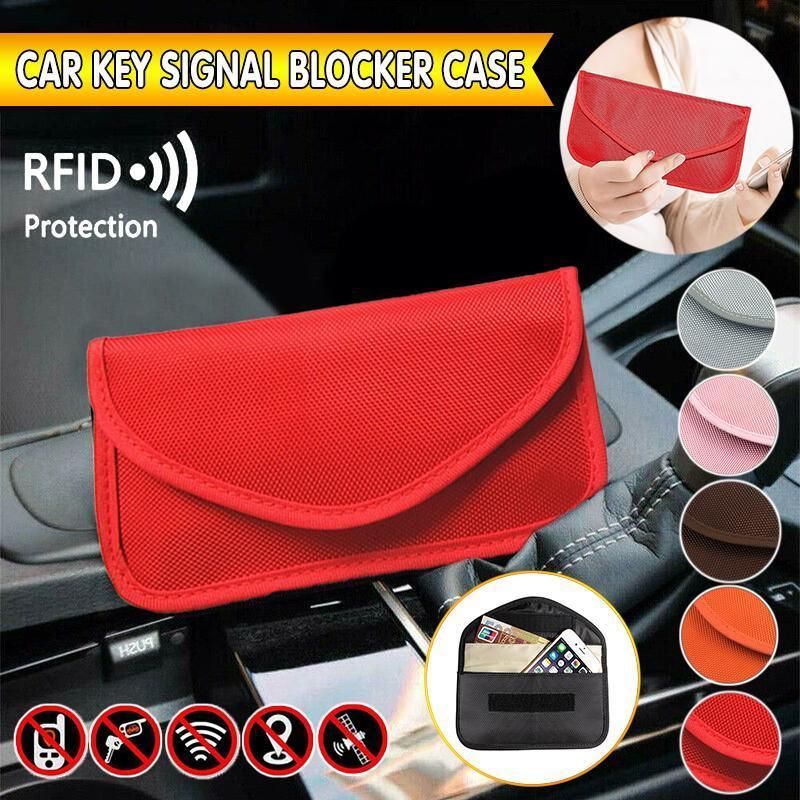Car Key Case For Faraday Cage Fob Pouch Keyless RFID Blocking Bag - Silver Grey โ image 5