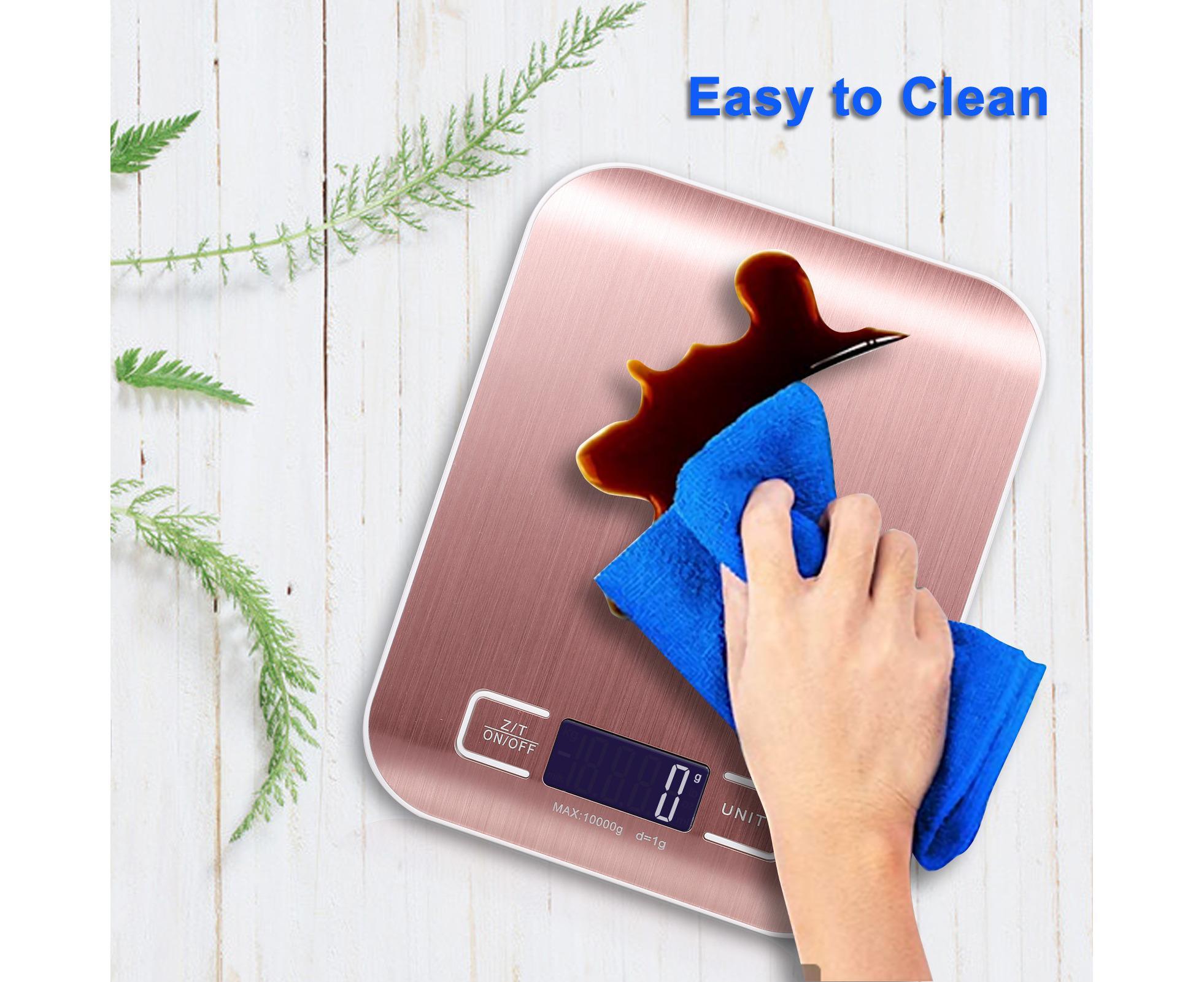 Kitchen Scale Digital Food Scale 10KG Measuring Range for Cooking Baking g lb oz ml kg Milk ml Stainless Steel Battery Operated โ image 5