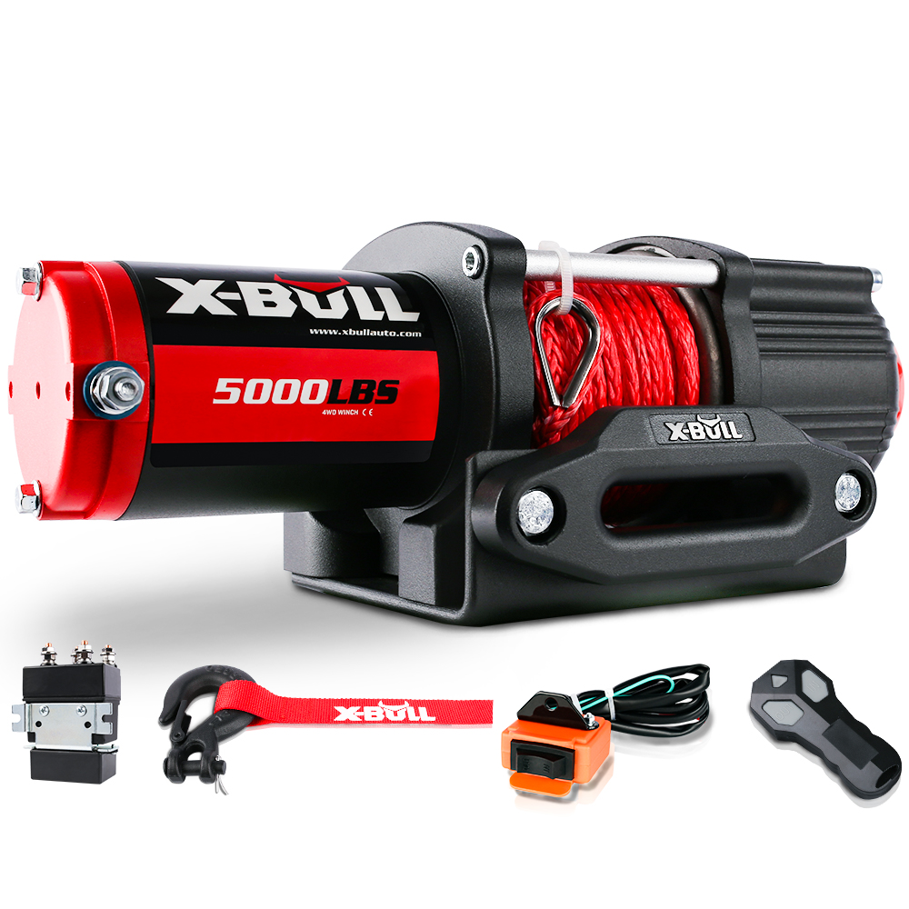 X-BULL Electric Winch 12V 5000LBS Synthetic Rope Wireless remote ATV UTV Boat Trailer โ image 2