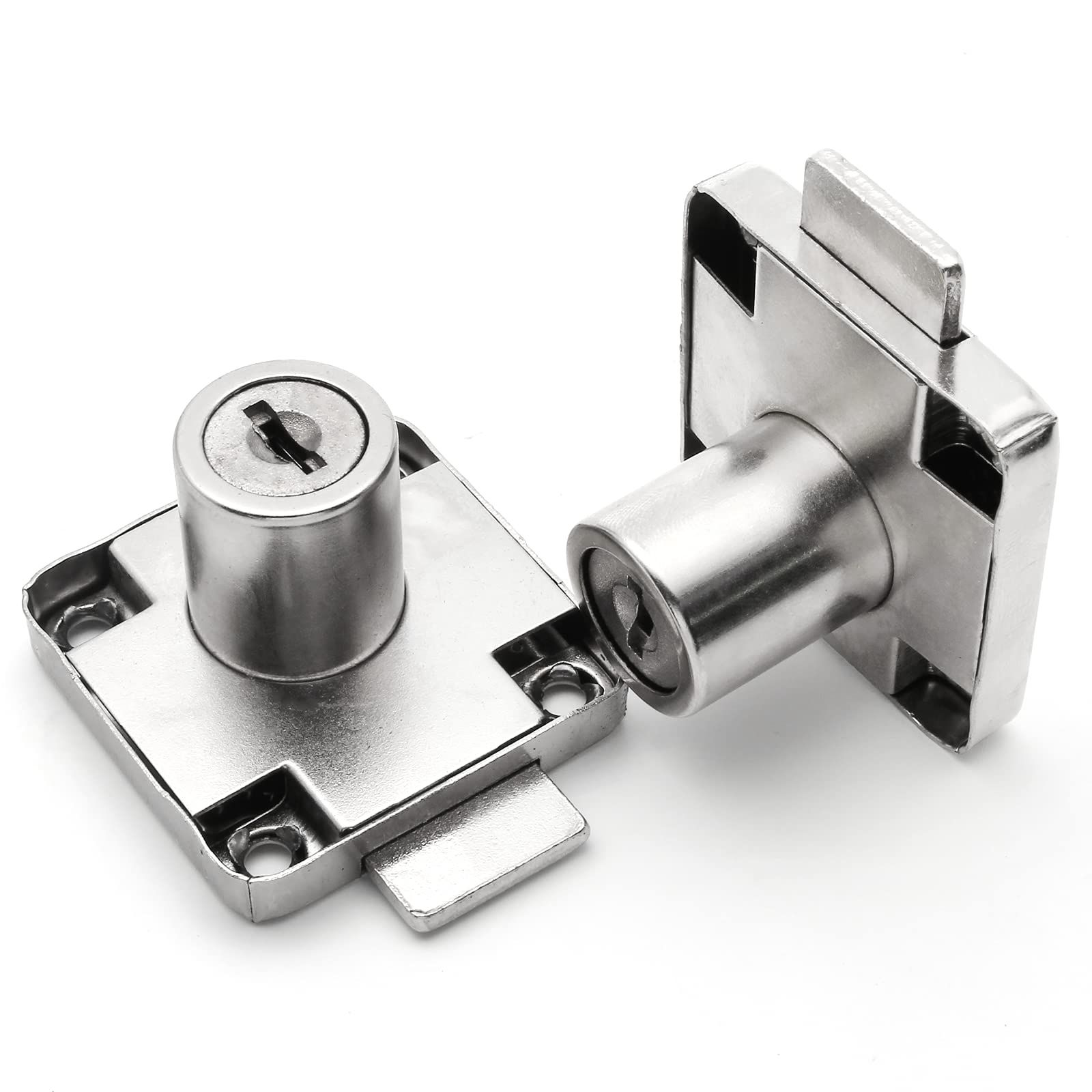 2 PCS Cylinder Cupboard Drawer Lock, Drawer Lock with Keys (Opening Diameter 0.75inch/19MM), Furniture Hardware Lock for Drawer