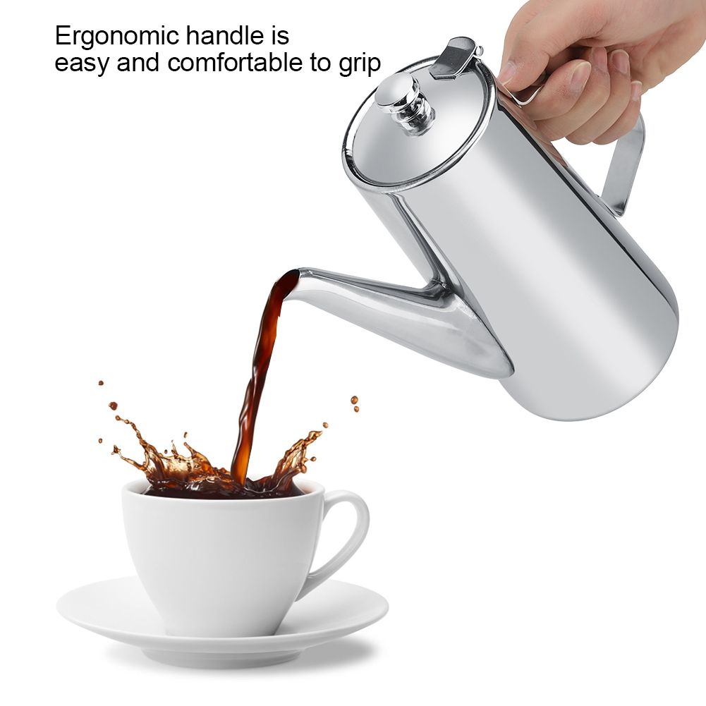 2L Thickened Stainless Steel Teapot Elegant Tea Coffee Water Kettle for Home Restaurant #2 — image 4