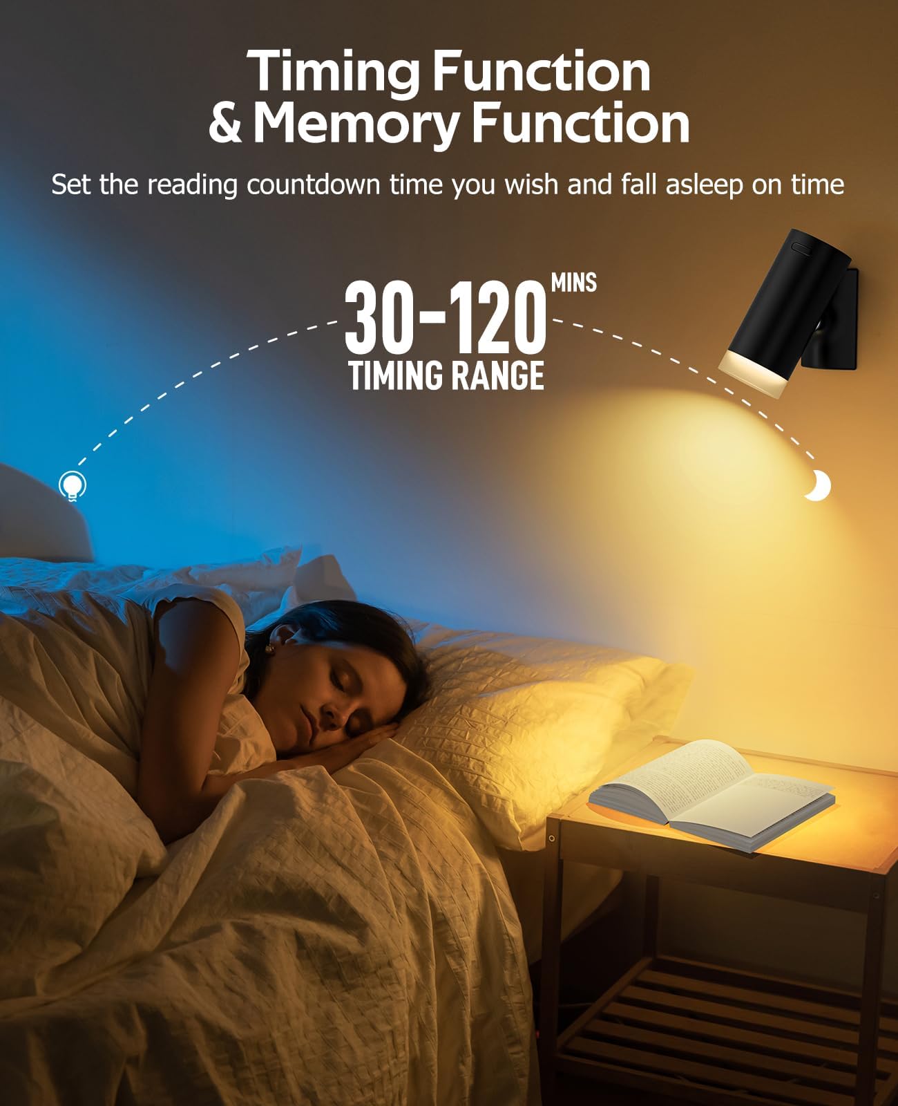 Battery Operated Wall Lights 2 Pack Rechargeable Wall Lights Indoor Touch Dimmable with Remote Control,Magnetic Wall Sconce Lights Battery Black Wireless LED โ image 6