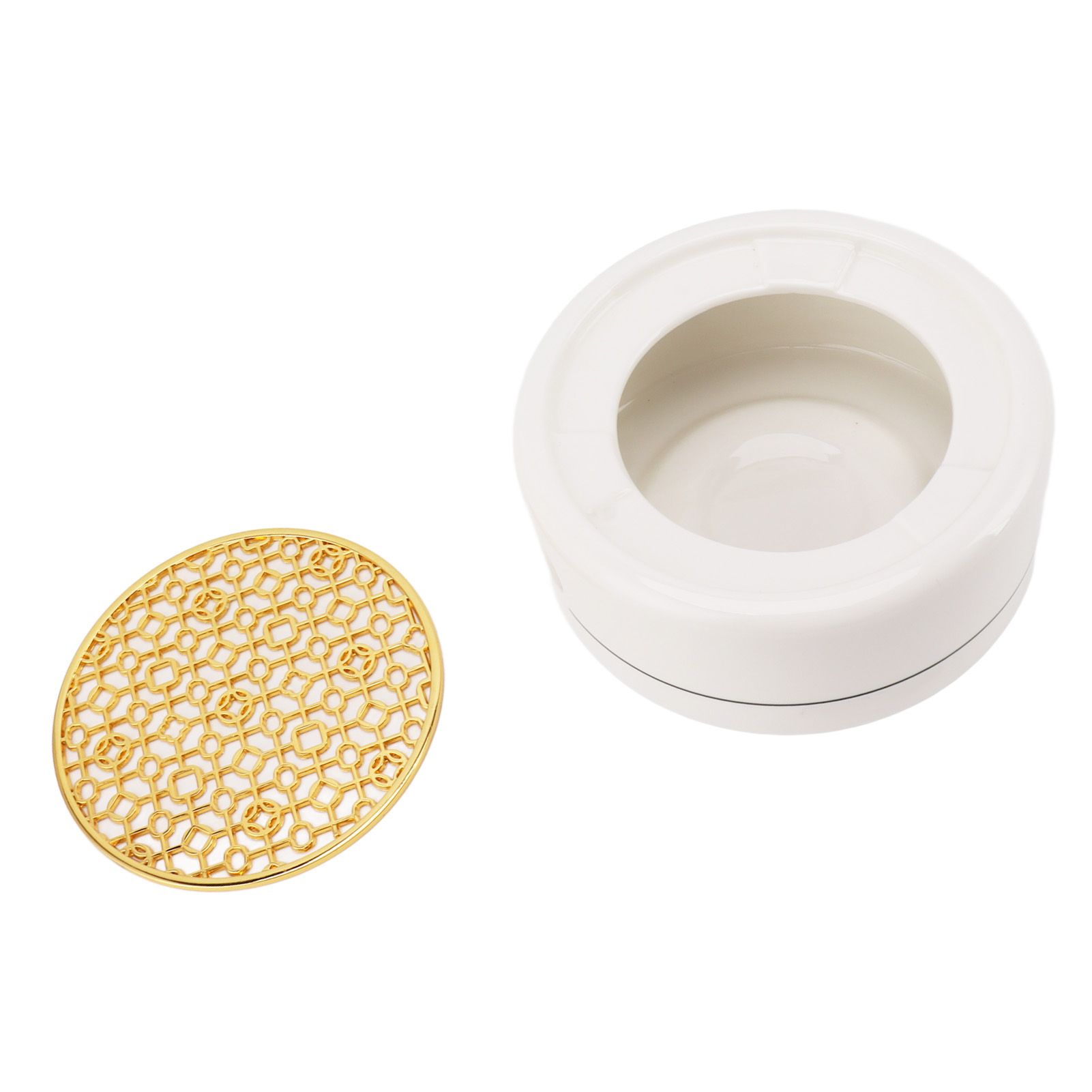 Ceramic Tea Pot Warmer with 11.8cm Gold Gasket Circular Concave Tea Kettle Heating Base for Home Kitchen Countertops โ image 3