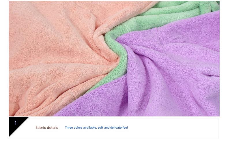 Pink Hooded Dog Bathrobe - Super Absorbent, Adjustable Fit, Cozy Pet Towel (Size: M) โ image 4