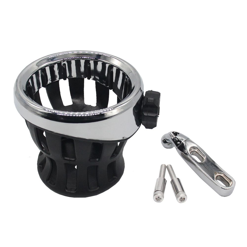 Motorcycle cup holder, universal water bottle, coffee cup, beverage holder, adjustable cup, mesh basket — image 2
