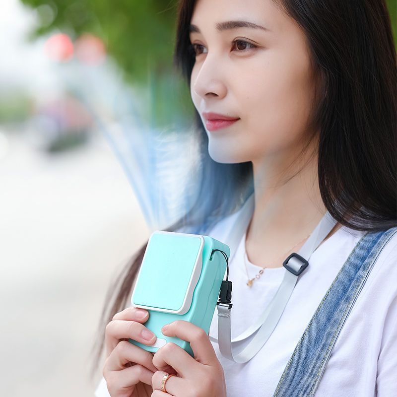 USB rechargeable handheld fan, mini waist fan with a maximum working time of 6 hours — image 4