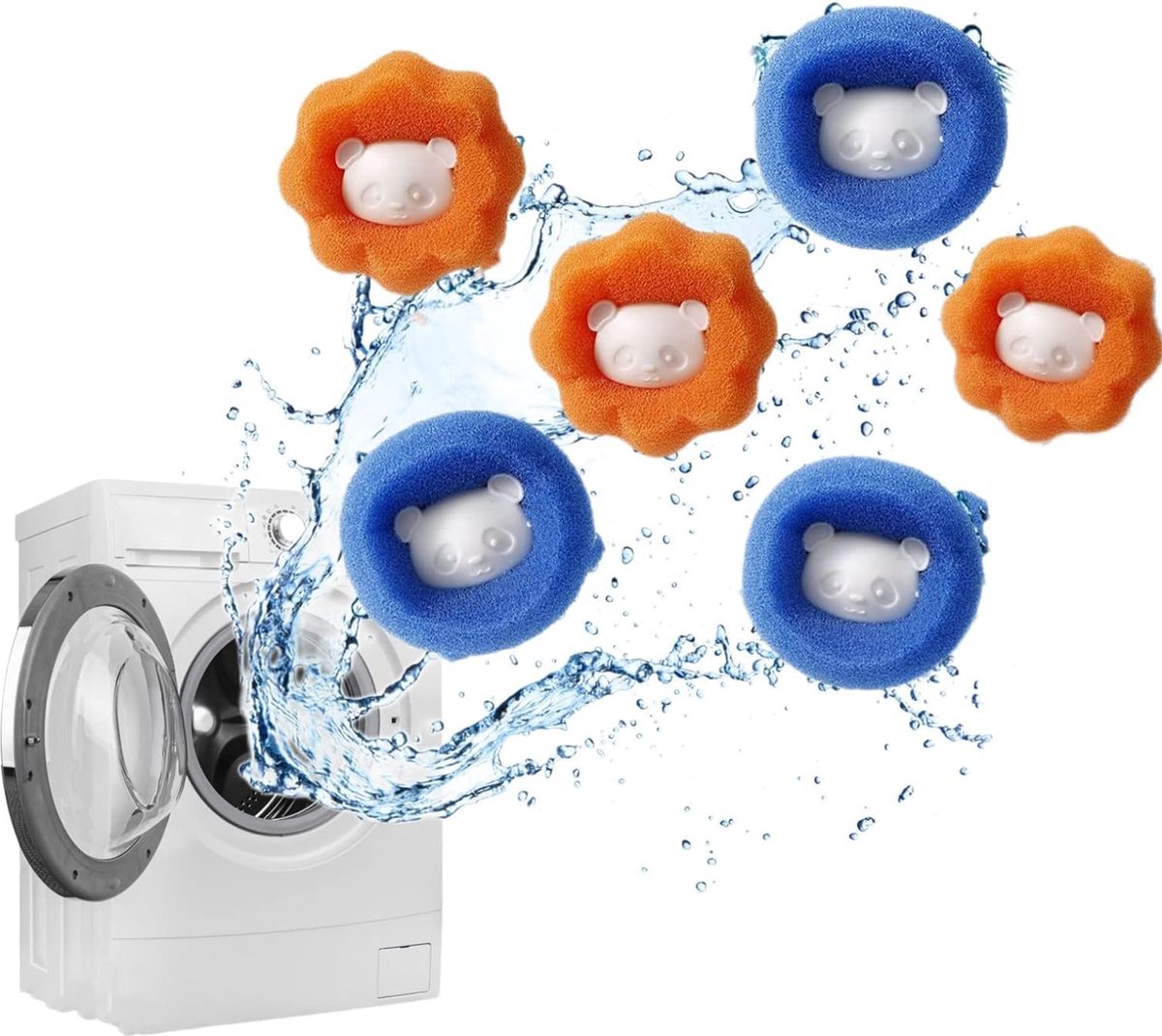 Washing Machine Laundry Balls - 12 Pieces - Laundry Ball - Anti-Hair - Dryer Ball - Fabric Softener Ball - Dryer Ball - Anti-Rolling Laundry Ball - Cleaning — image 5