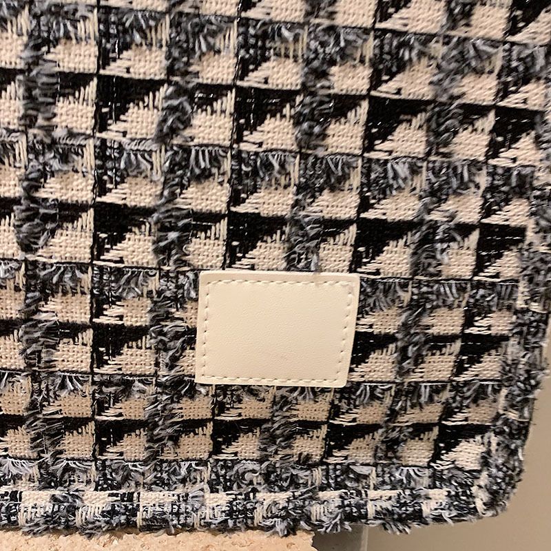 Women's Plaid Canvas Tote Bag for Women Canvas Crossbody Shoulder Bags Women Casual Canvas Tote Bag Handbag Purses โ image 3
