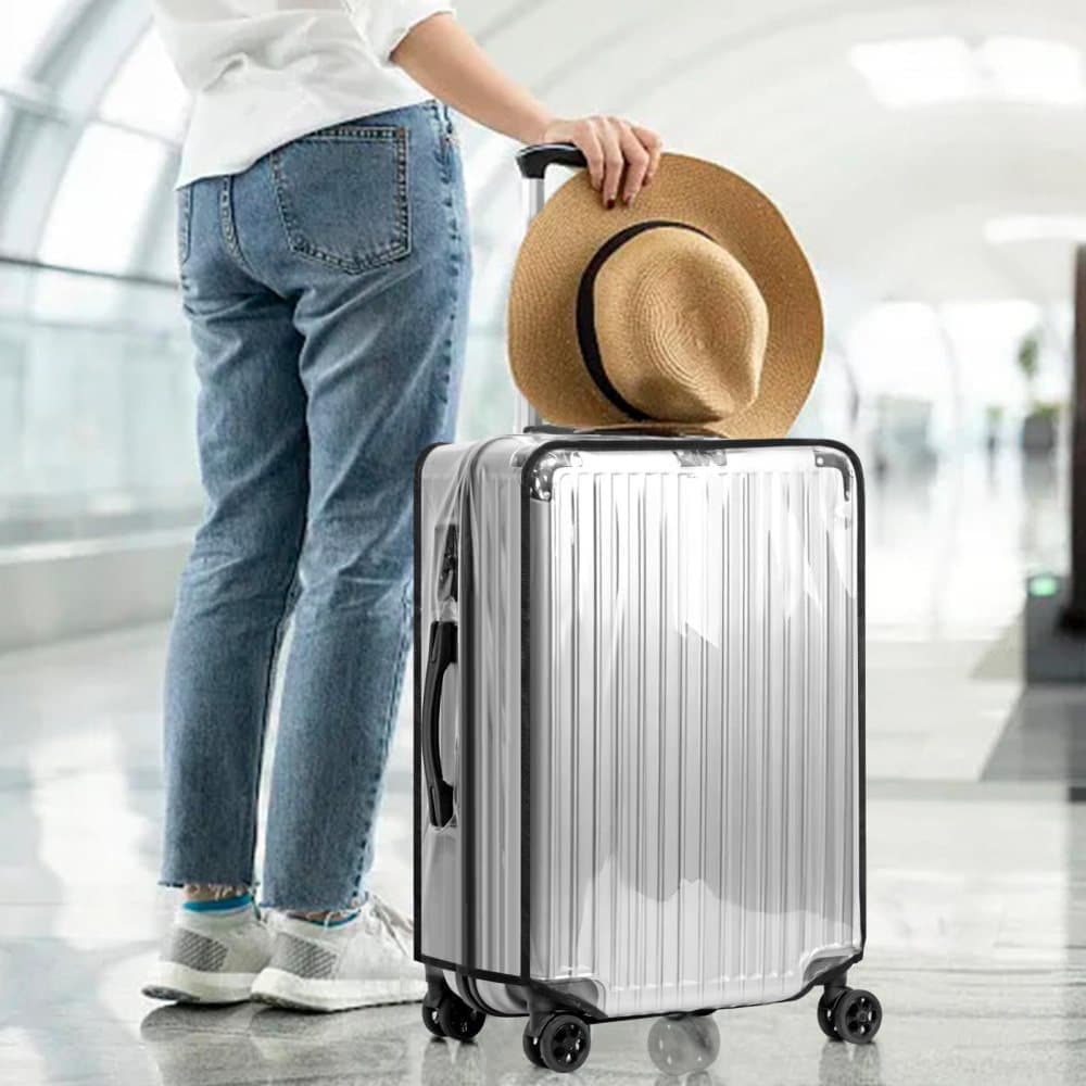 Transparent Protective Case for Suitcase, Waterproof Dustproof Durable Extra Thick, Compatible with Cabin Bags and Suitcases, 30 inch — image 3
