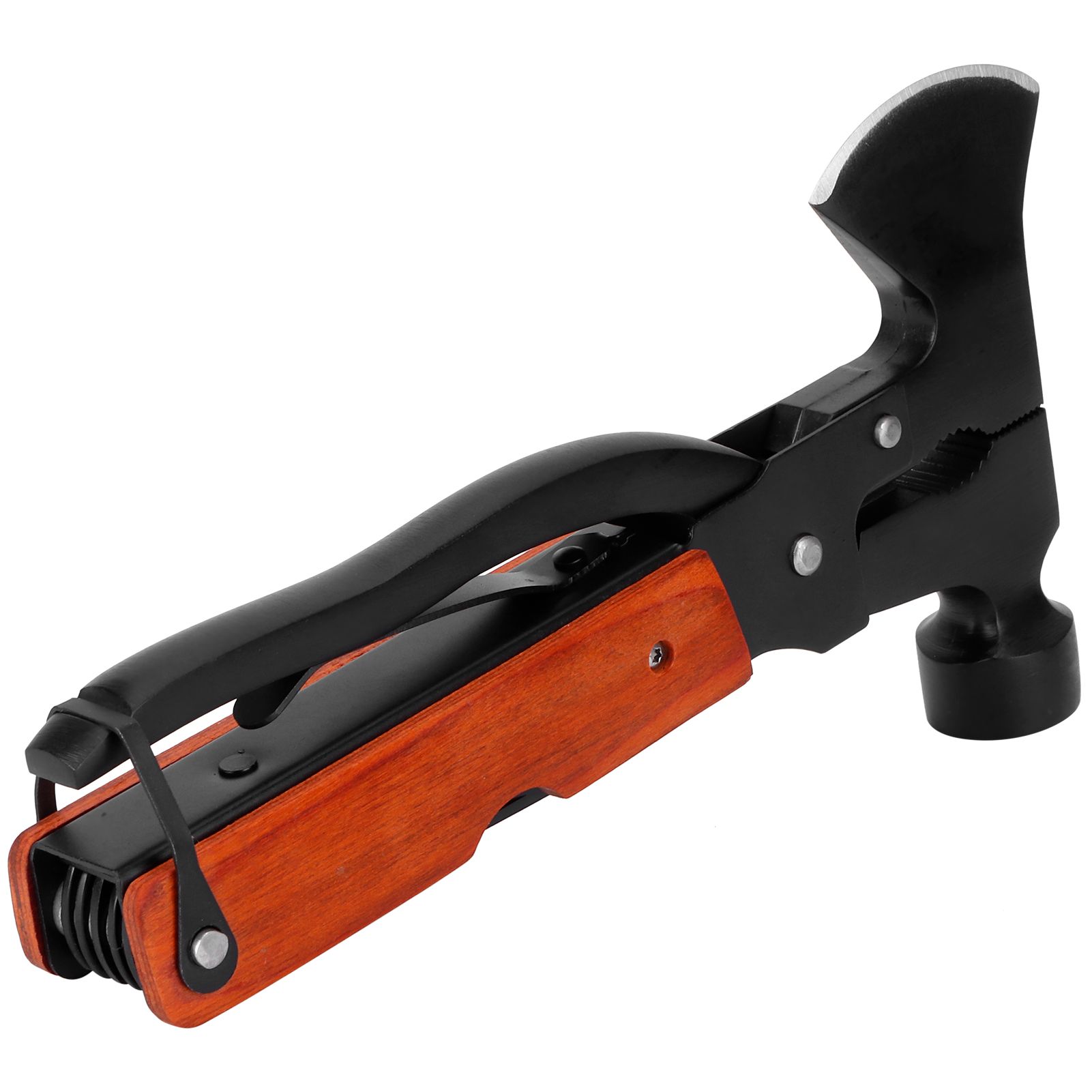 15In1 Axe Hammer MultiFunctional Camping Survival Screwdrivers Pliers Bottle Opener(Wood Grain ) โ image 2
