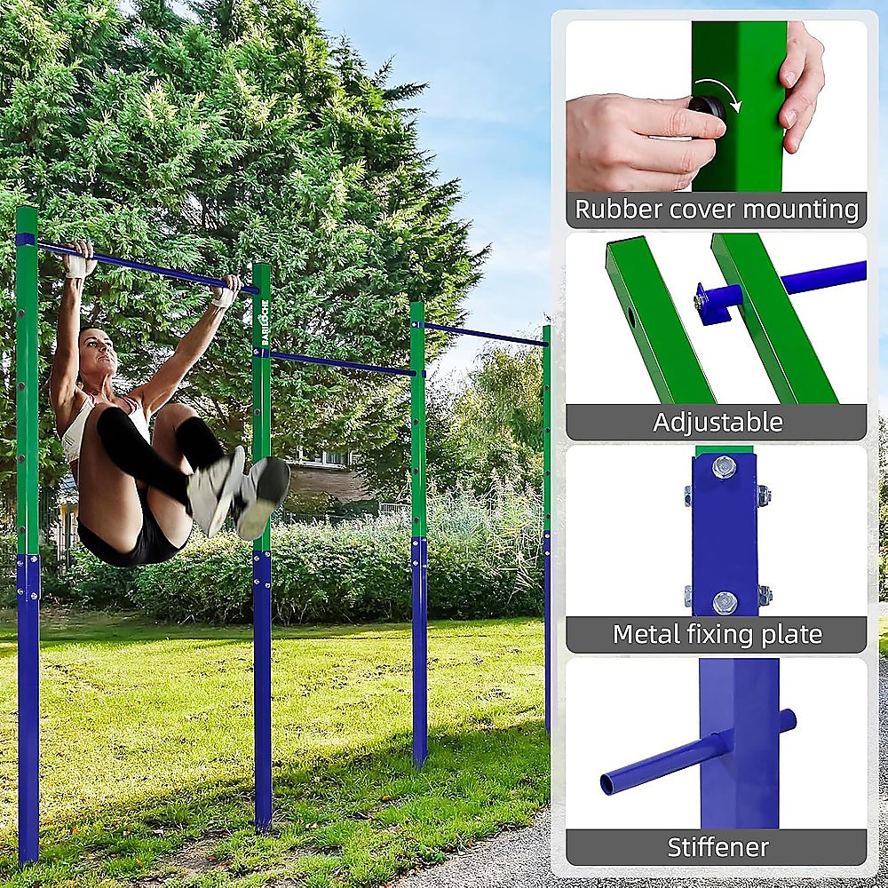 Triple Outdoor Pull-Up Bar – Height Adjustable Gymnastics & Fitness Bar — image 6