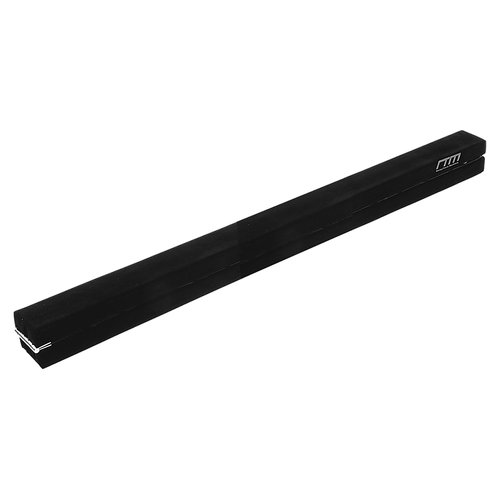 2.4m (8FT) Gymnastics Folding Balance Beam Black Synthetic Suede โ image 4