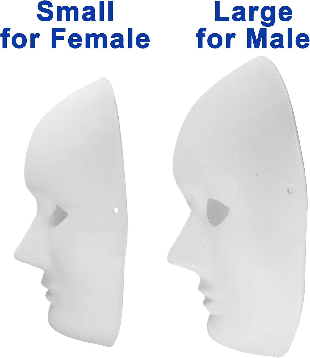 14 Pack Paper Mache Masks - 2 Sizes for Artistic Projects, Theater, Halloween, Masquerade Parties, Classroom Art — image 5