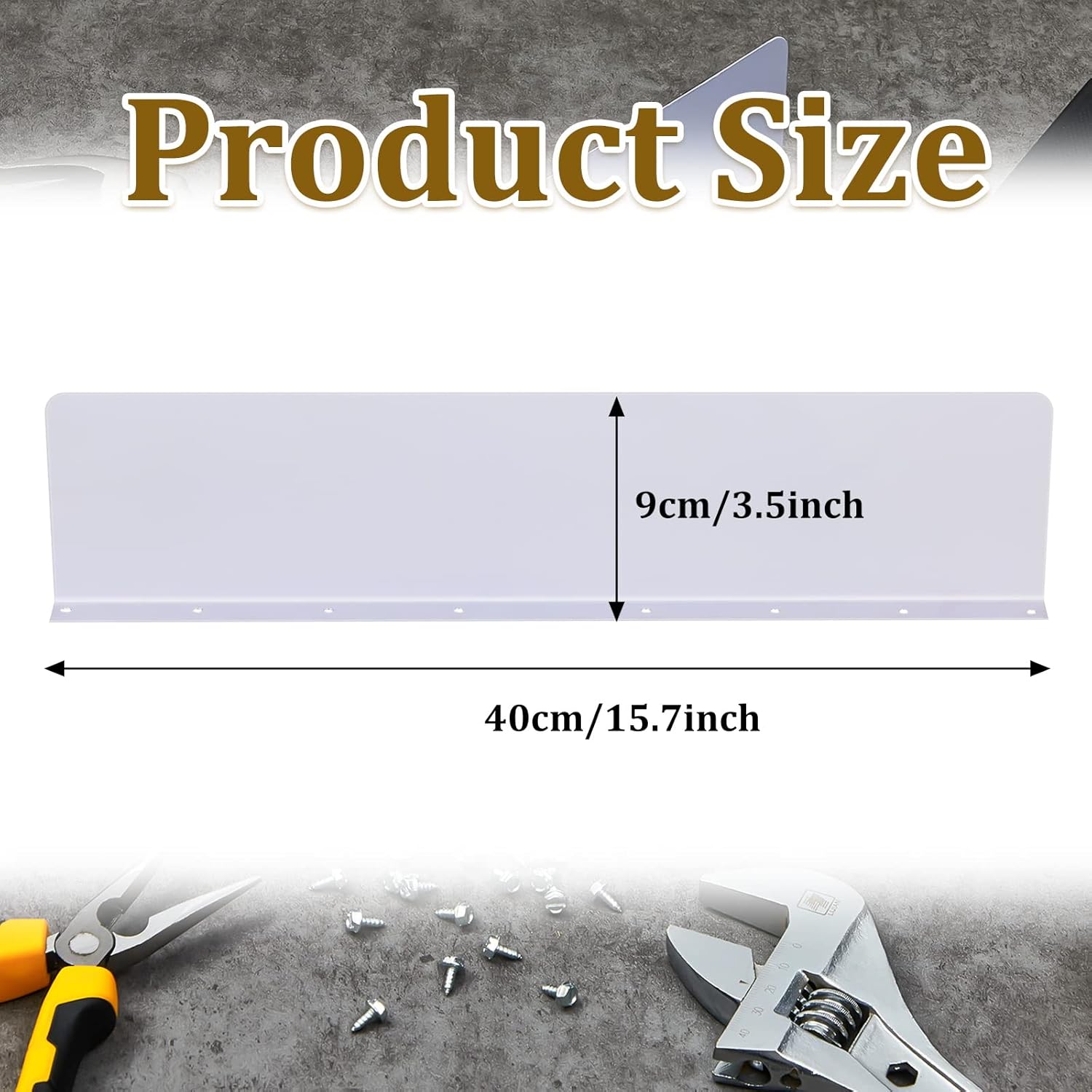 Amylove 2 Pcs Rain Gutter Valley Splash Guards Downspout Diverter Roof Rain Diverter Roofing Gutter Guards with 20 Screws Gutters for House Residential Flat
