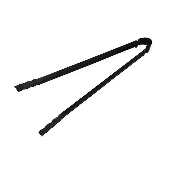 2 Pack Charcoal Tongs Iron Metal Handle Multipurpose Food Clamps for Outdoor Grilling Camping Picnic Fireplace — image 2