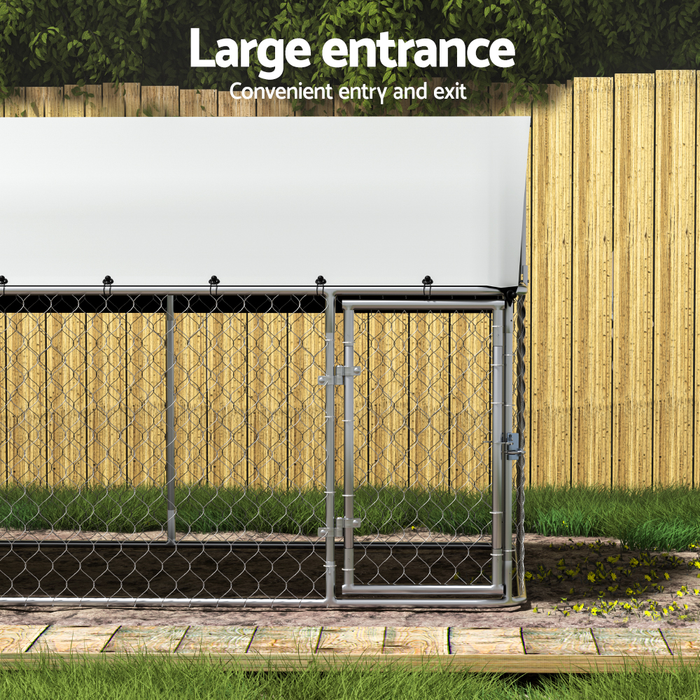 i.Pet Dog Kennel Large House XL Pet Run Cage Puppy Outdoor Enclosure 2Mx4M โ image 4