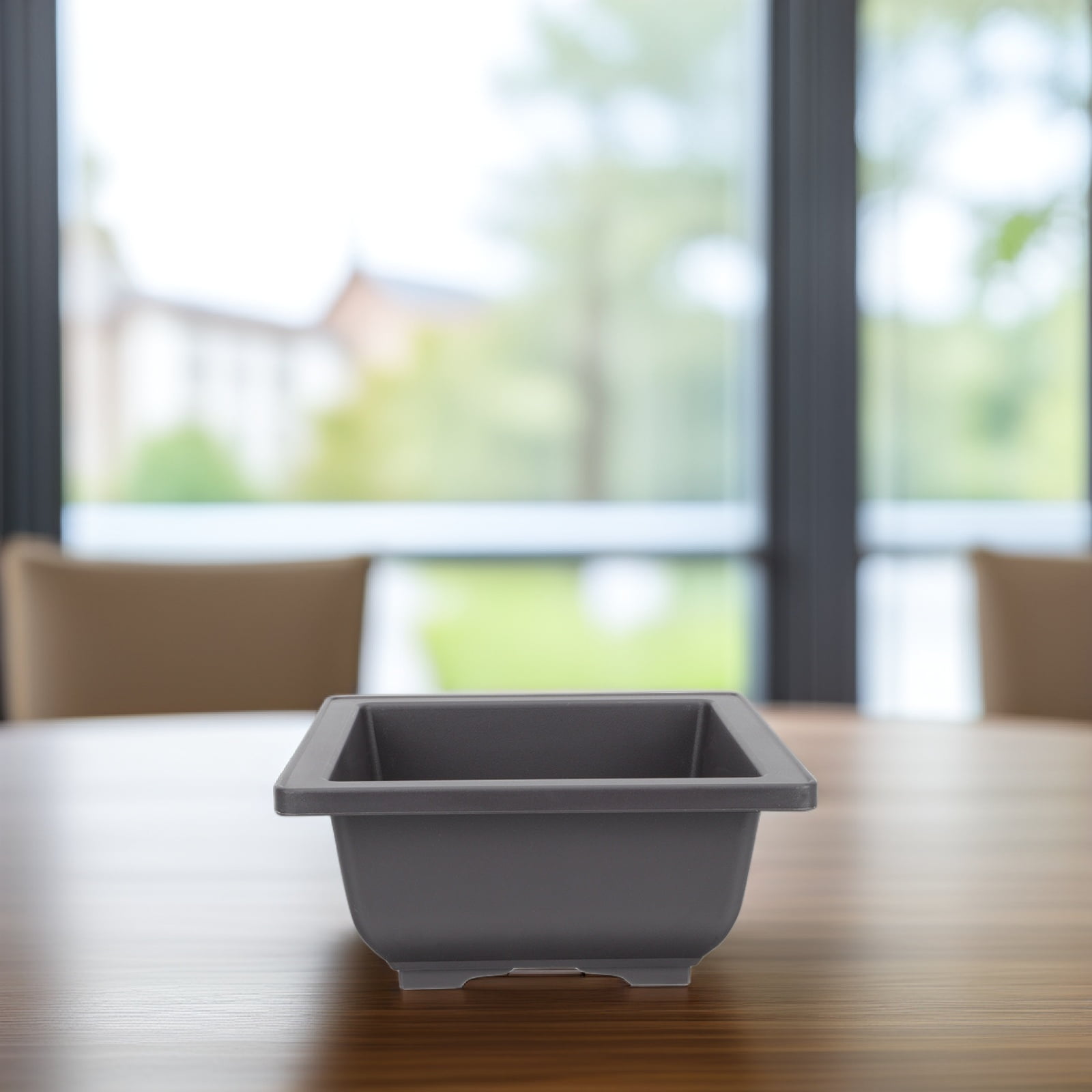 5Pcs Square Flowerpots for Study Room and Office in Black 17x17cm โ image 2