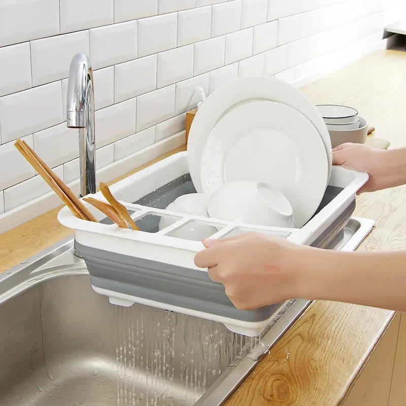 Foldable Kitchen Dish Rack Storage Tray โ image 4