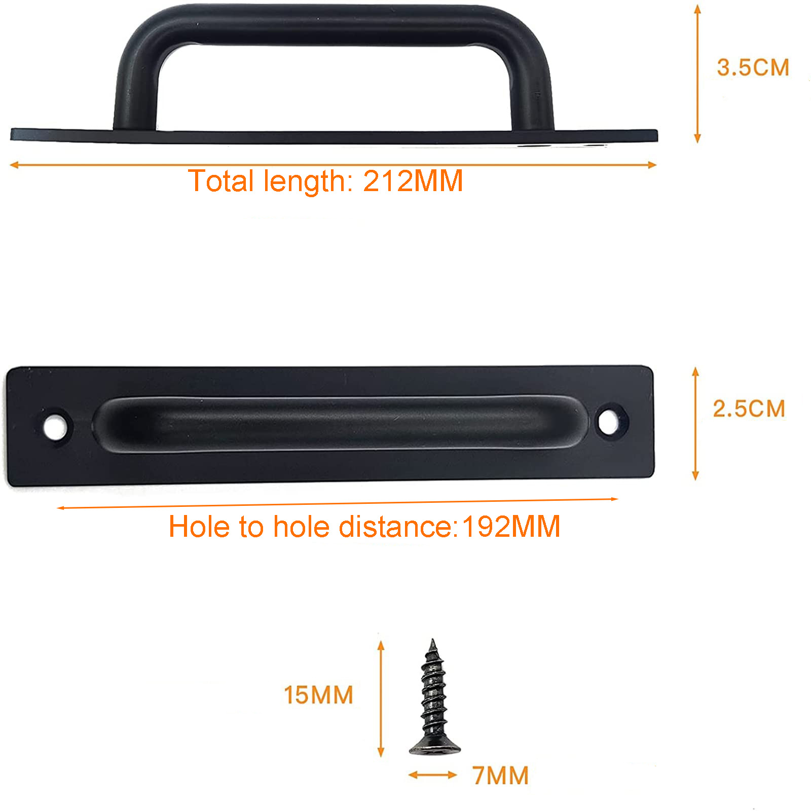Barn Door Handle Sliding Door Pull Cabinet Door Handles Drawer knobs Kitchen Handles Hardware — image 3