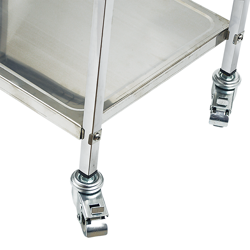 3 Tiers Food Trolley Cart Stainless Steel Utility Kitchen Dining Service โ image 4