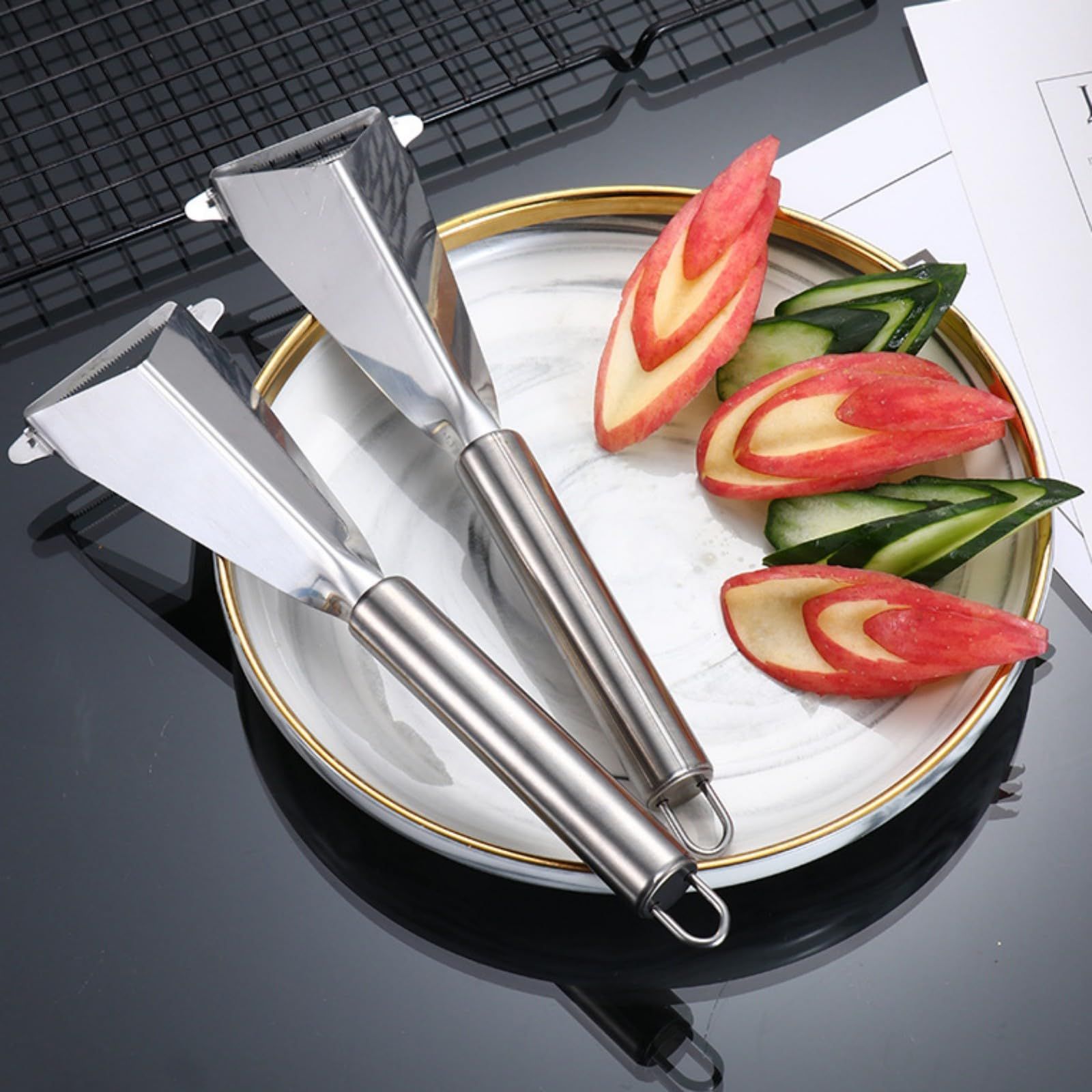 Fruit Carving Knife, Stainless Steel Fruit & Vegetable Cutter Knife — image 3