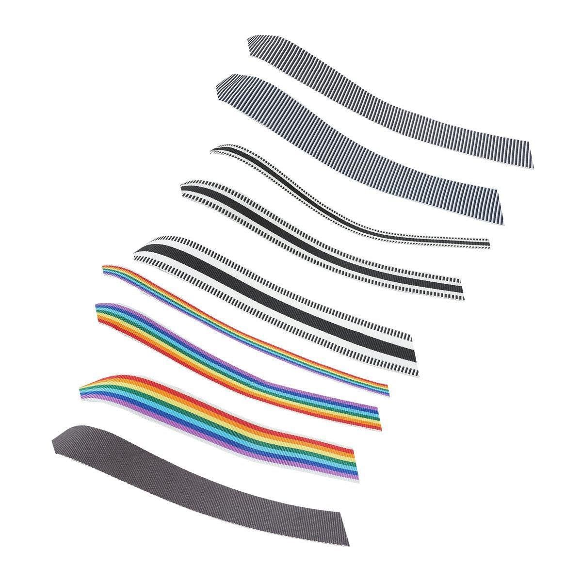 50Yards DIY Elastic Binding Tape Bias Ribbon Strap Sewing Craft Webbing Trimming - Black White -2.5cm — image 3
